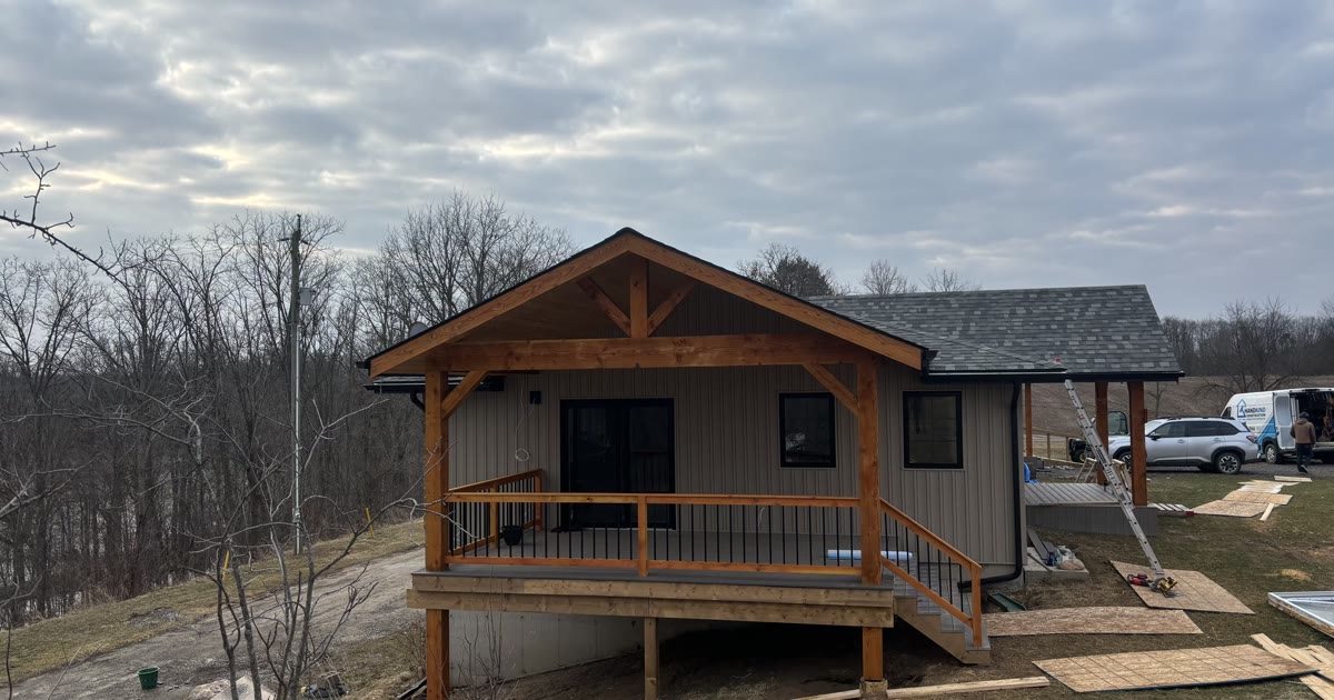 Rear addition and ARU exterior — HandKind Construction, St. George Ontario